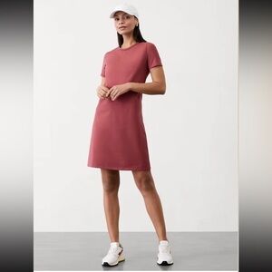 Athleta Essential Tee Dress in Red Rock Medium NEW